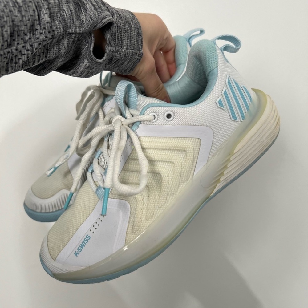 K Swiss Blue and White Pickleball Shoes Size 7.5